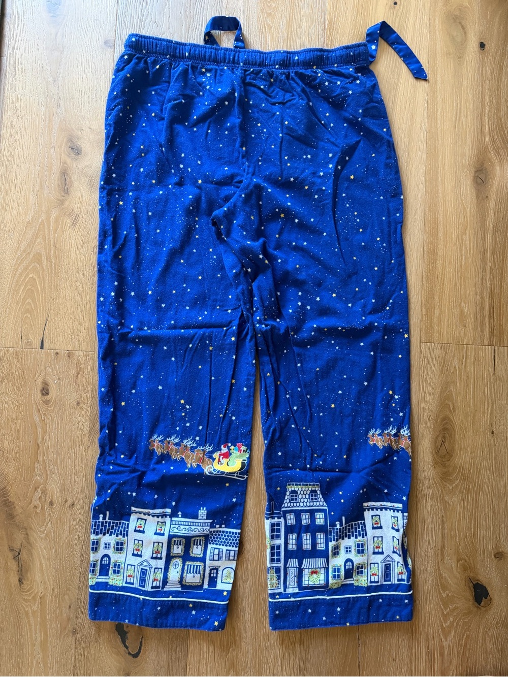 NICK & NORA Starry Night Before Christmas Pajamas Flannel Set XXL - Picture 9 of 9